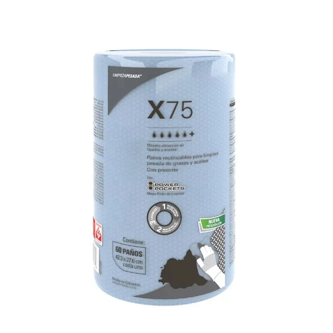 X75 X80 Dry Wipes PP Pulp Industrial Cleaning Wipe Workshop Heavy Duty Cloth