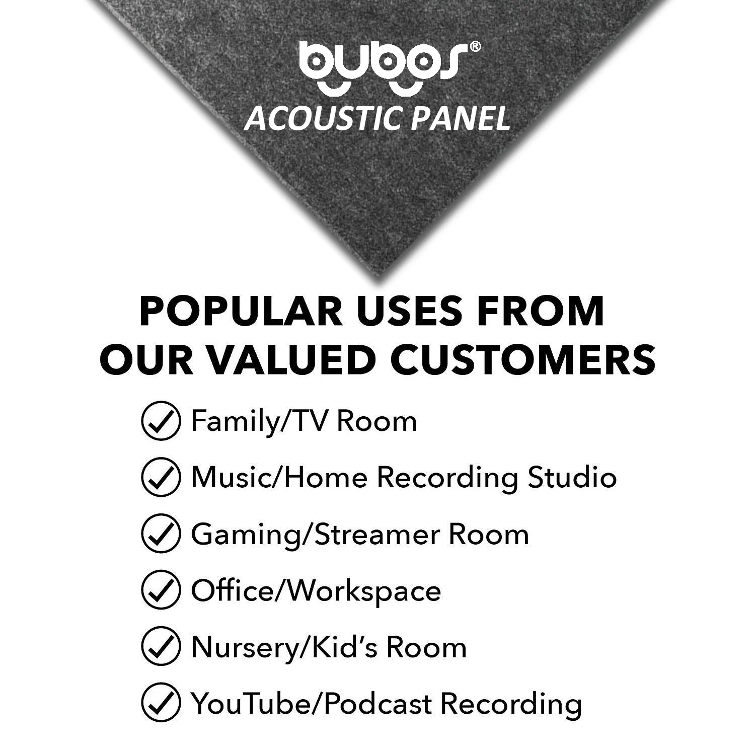 Premium Acoustic Sound Absorption Panel for Home Decor