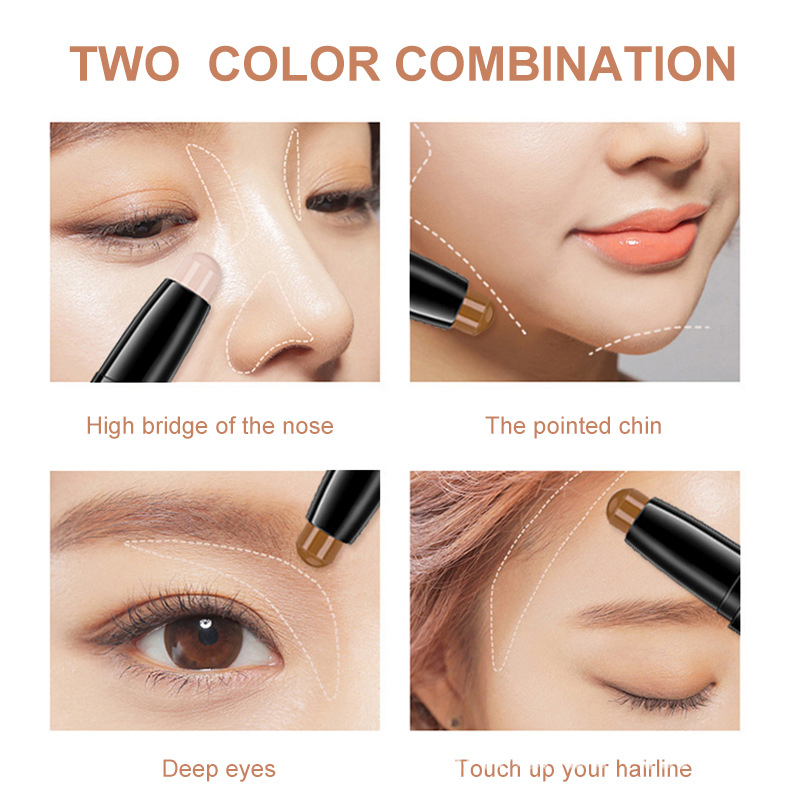 3D Brightening Concealer: Double-Head Face Repair Stick (Logo-Free) Concealer