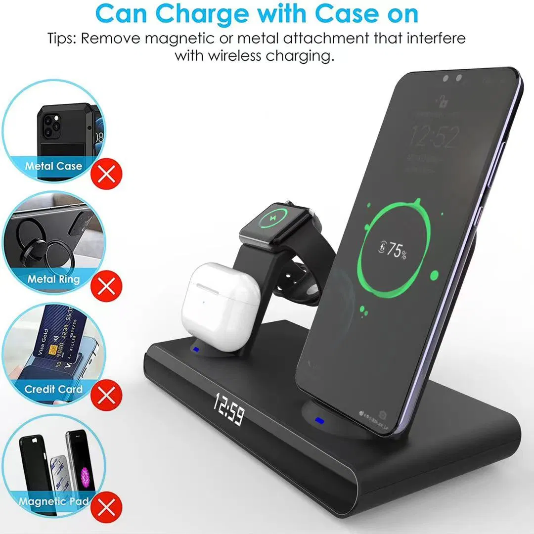 Беспроводная зарядка 3 в 1 для iPhone, Apple Watch и AirPods