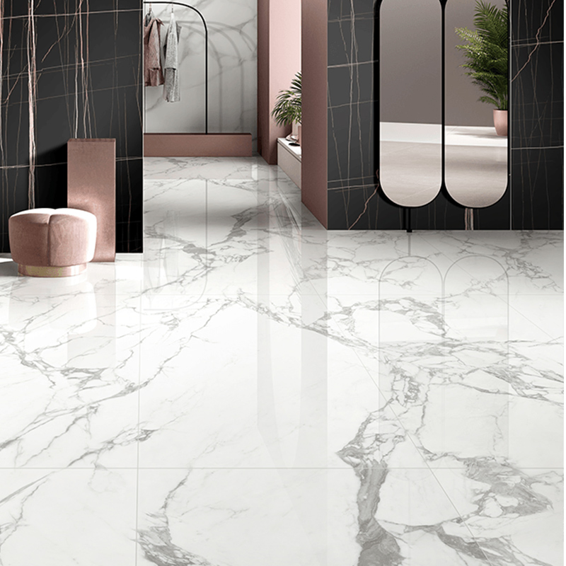 Louis White Italian Glazed Marble Tile-Luxury Morden Design, Foshan Factory,
