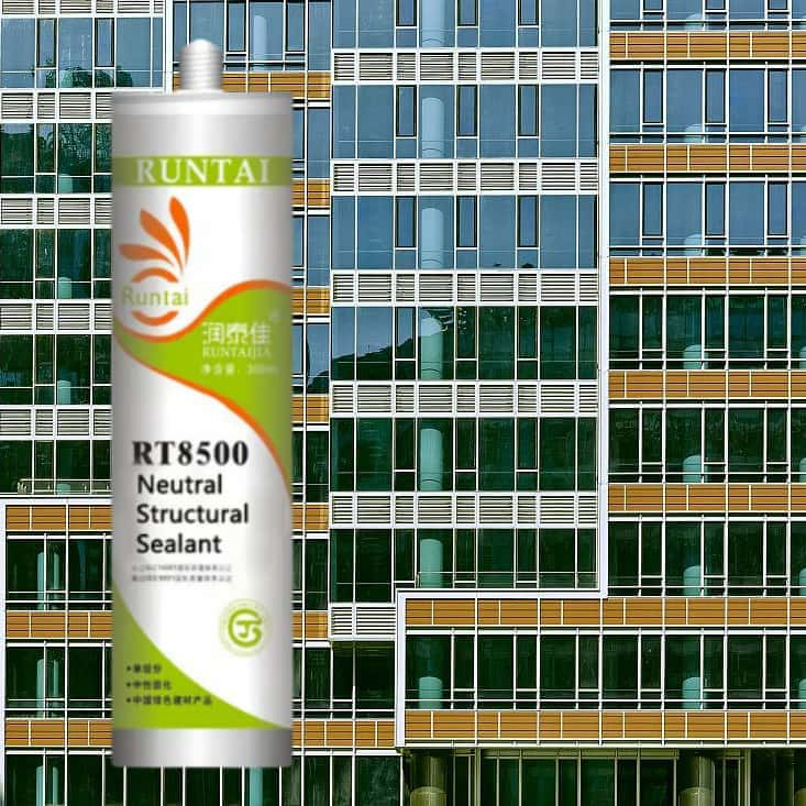 12-Month Weatherproof Silicone Sealant in 300ml Runtai Carton