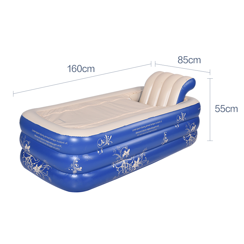 Portable Inflatable Bathtub for Adults Foldable Ice Bath Tub Adults Inflatable Tub