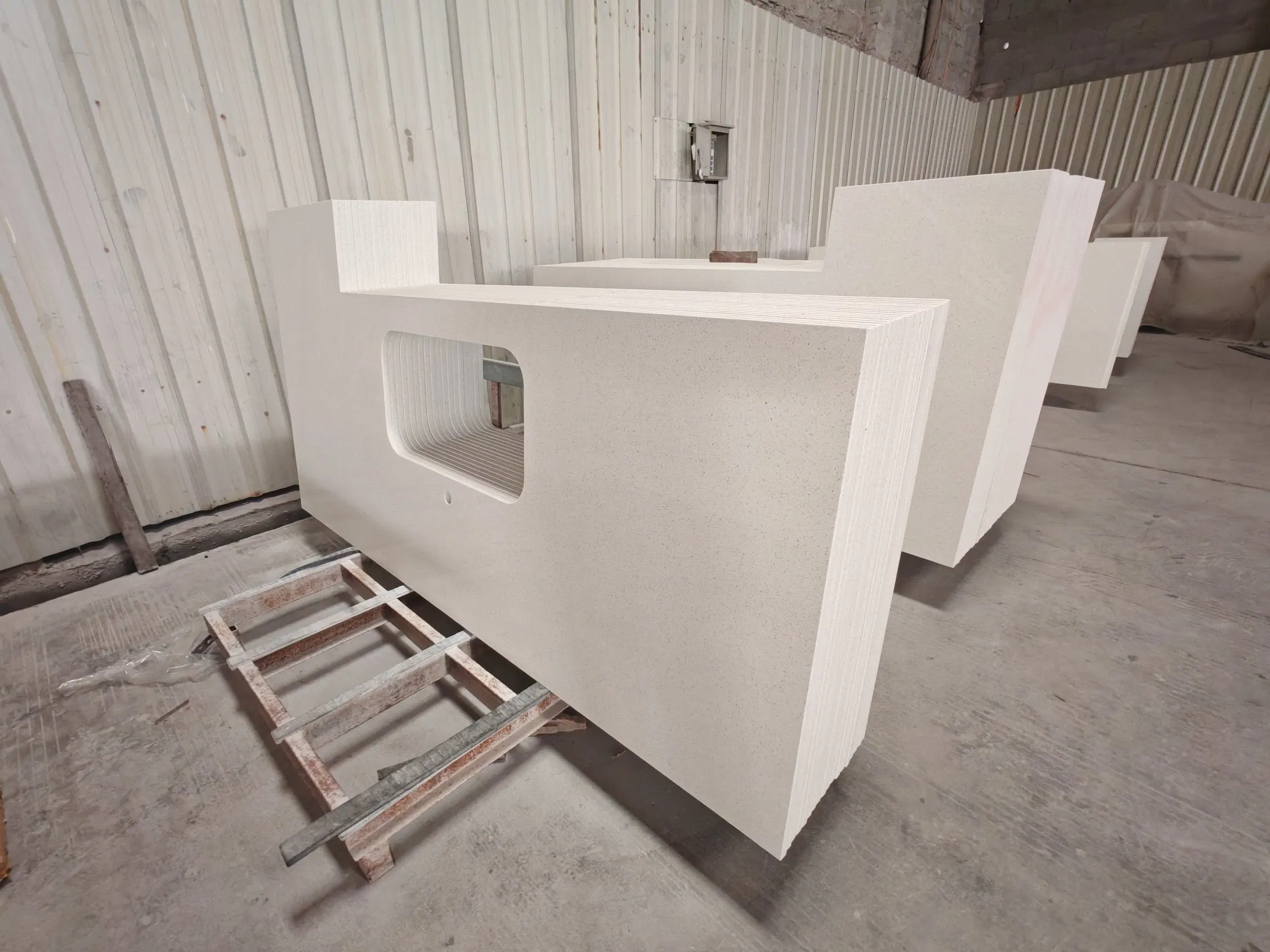 Modern Artificial Stone Calacatta Marble Kitchen Quartz Stone Benchtop Countertop