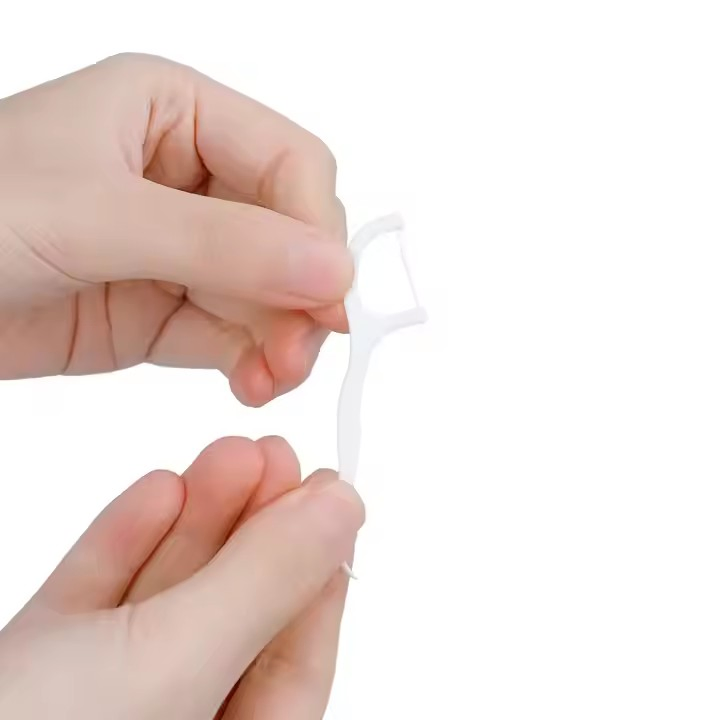 Bulk Eco Friendly Charcoal Reusable Plastic Toothpick Dental Floss Picks Flosser