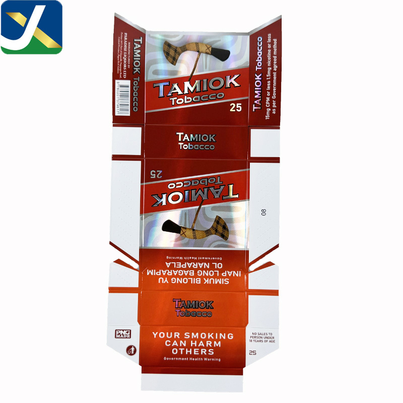 Custom Silver Cardboard Cigarette Box for *** Packaging