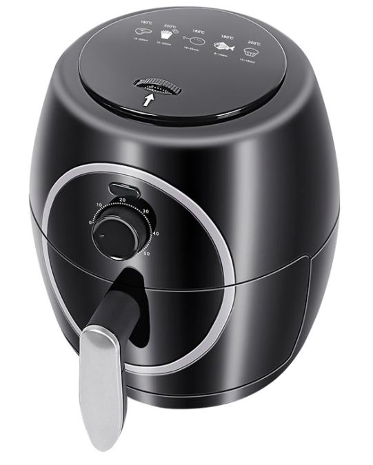 2.5 L Oil Free Deep Fryer Manual Time and Temperature Control Deep Fryer