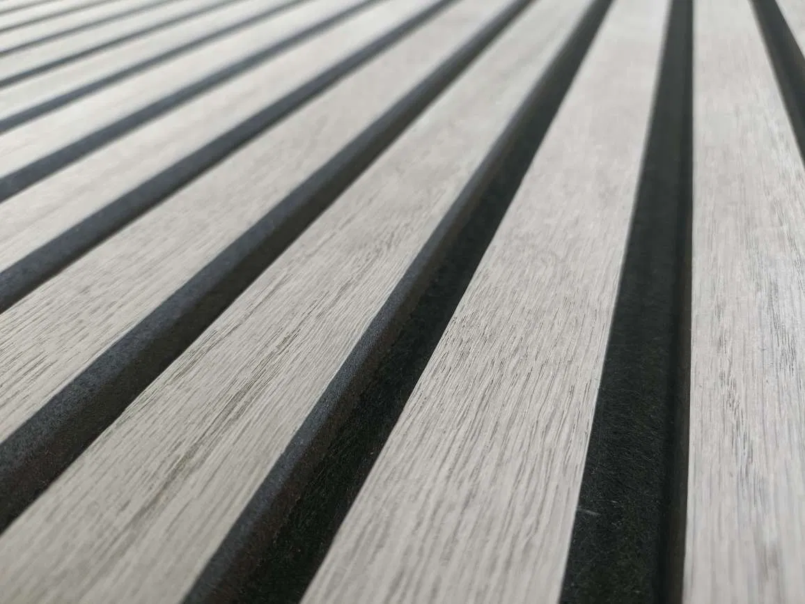 Interior Wall & Ceiling Cladding Eco Friendly MDF Wooden Slat Fluted Acoustic Wall Panel