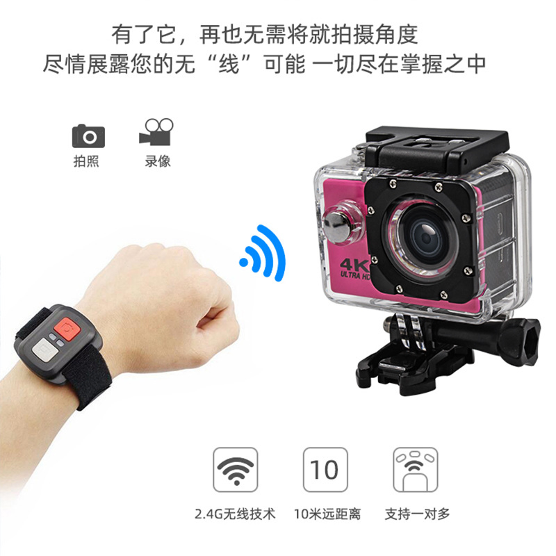 Hot Sale 4K Sports Camera HD Underwater Outdoor Cycling Camera Digital Sports WiFi Waterproof Camera