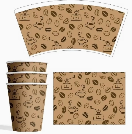 Single Wall Hot Drinking Paper Cup Fan for Paper Cup