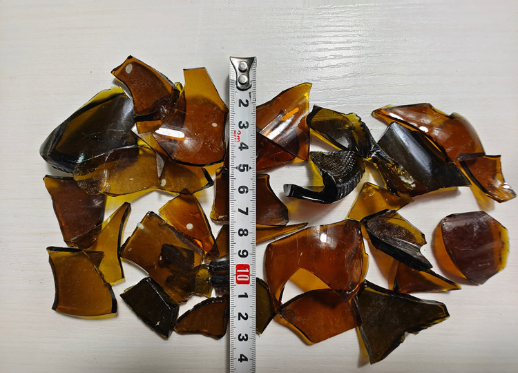 Cheap Crushed Amber Coffee Brown Bottle Glass Cullet Scraps Used for Producing Bottles