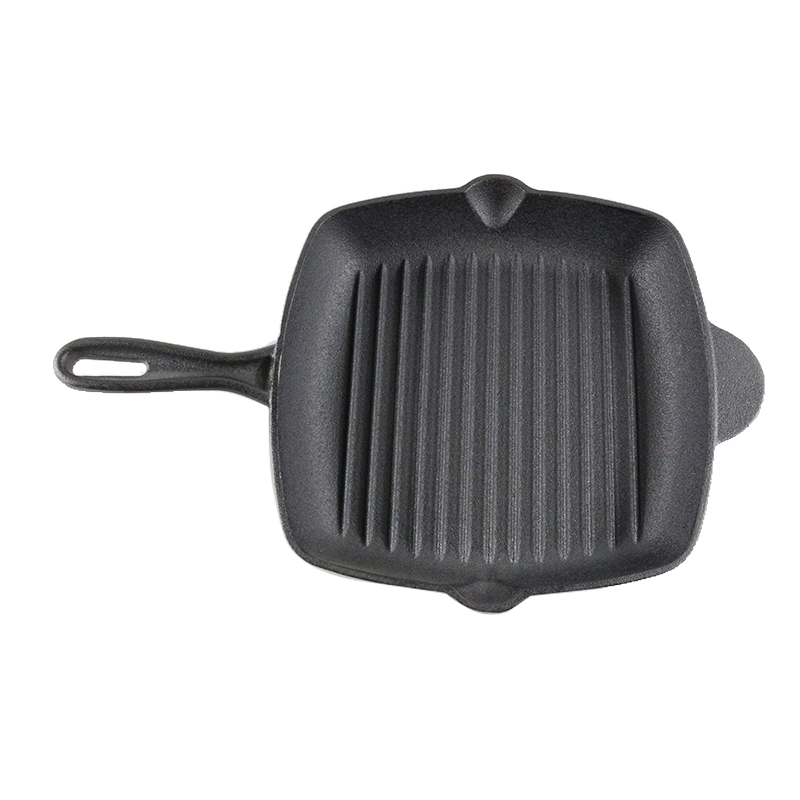 Чугунная сковорода с антипригарным покрытием, 26 см