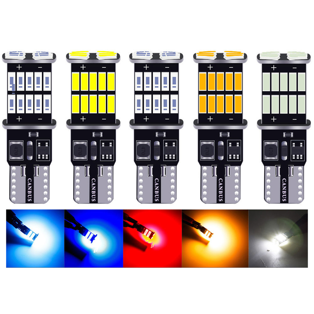 Светодиодная лампа T10 W5W 12V для авто, 26SMD 4014