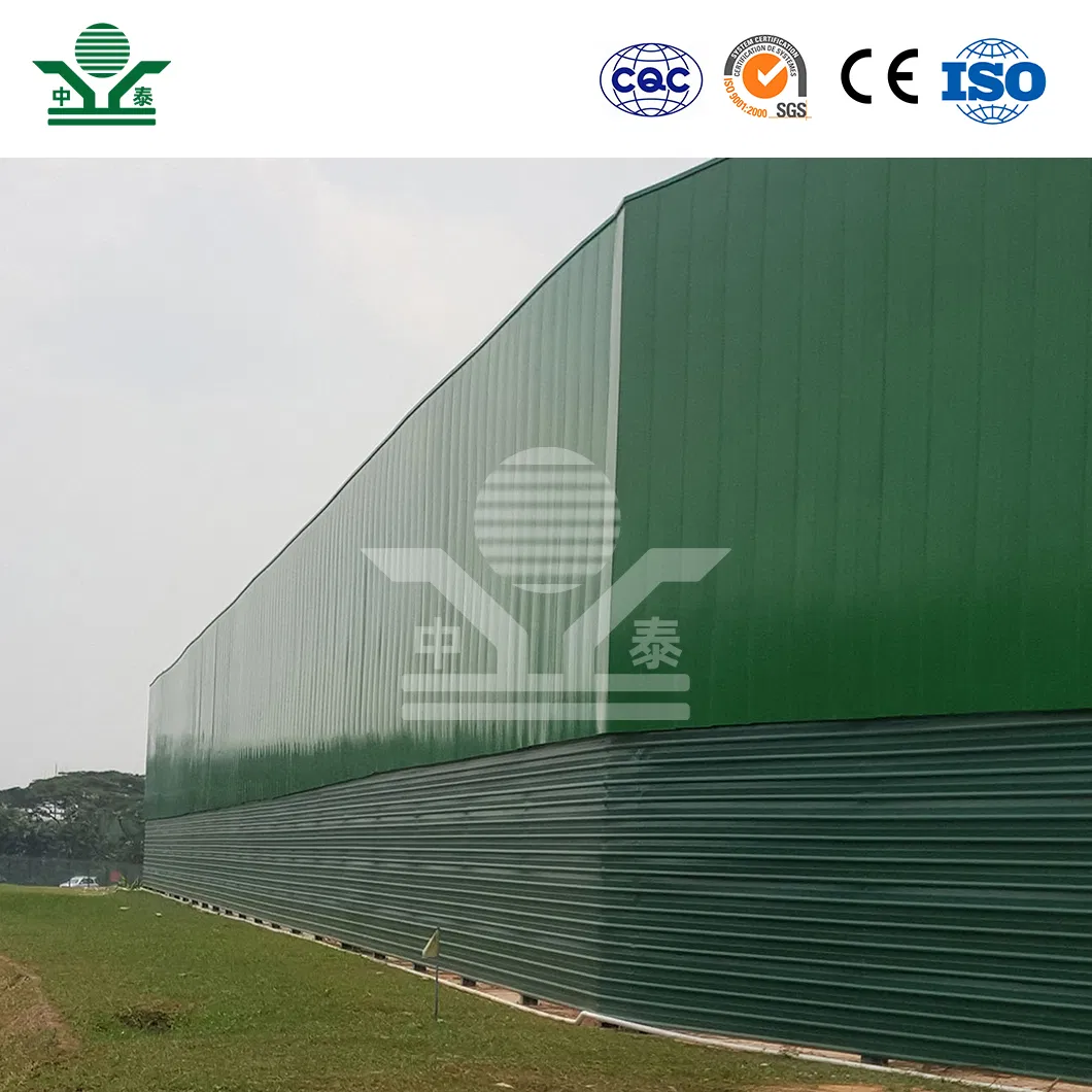 Zhongtai Highway Sound Barrier Sheet Soundproof Wall Acoustical Barrier Fence Construction Noise Barrier