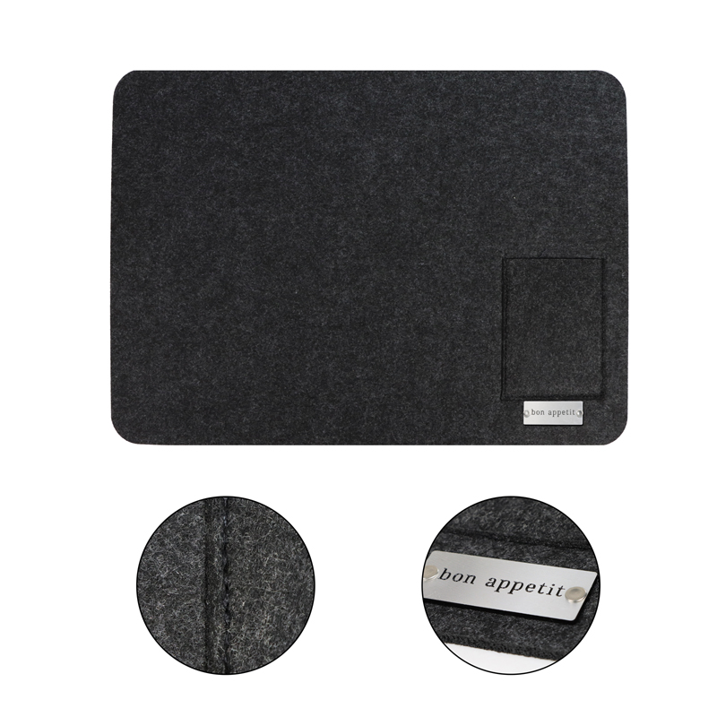 Wholesale Custom Non-Slip Felt Placemat Waterproof Washable Table Mats for Dining Customize Table Mat and Coaster