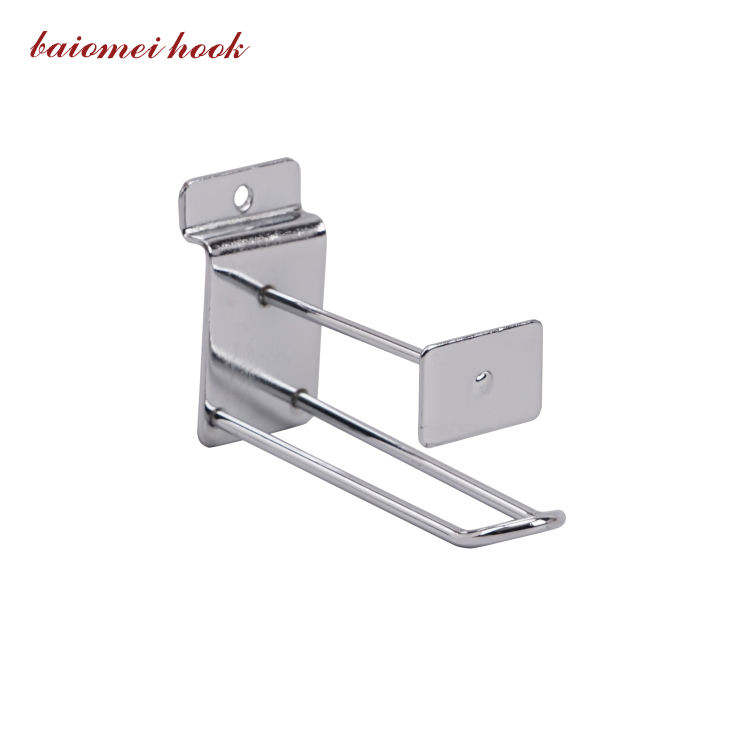 Factory Custom Slatwall Double Wire Hook Display Groceries for Shop