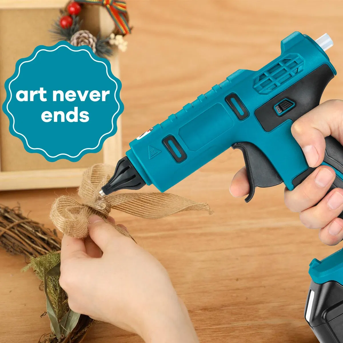 Беспроводной термоклеевой пистолет YOUWE с подсветкой