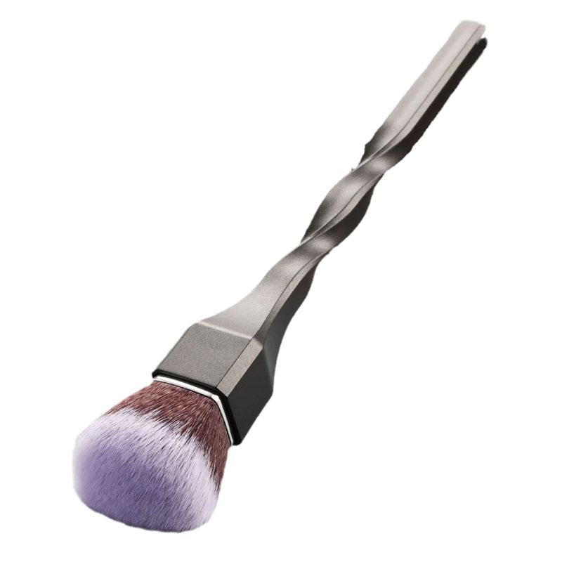 New Style Spiral Handle Foundation Brush Flat Without a Trace Powder Flawless Bare Muscle Concealer Brush Portable Soft Makeup Brush