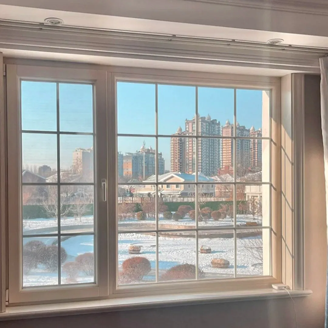 Neo Glazed Toughened Glass for Insulation Rain Wind Resistance Aluminium Casement Window