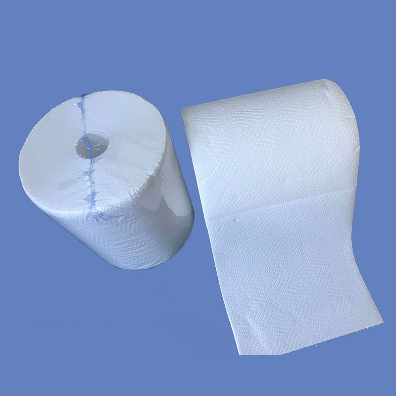 High Quality Eco-Friendly Custom Logo Commercial Industrial Kitchen Paper Recycled Blue Toilet Paper Towel Roll