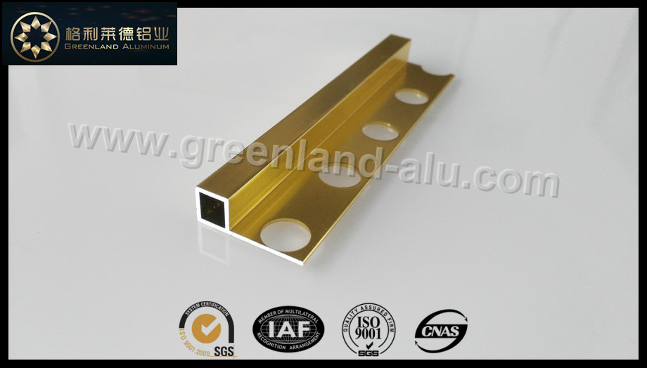 Matt Gold Square Box Tile Trim