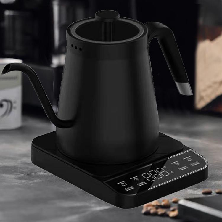 New Smart Gooseneck Electric Kettle Black Stainless Steel Pour Fast Water Boiler Electric Digital Pour-Over Kettle for Coffee Tea
