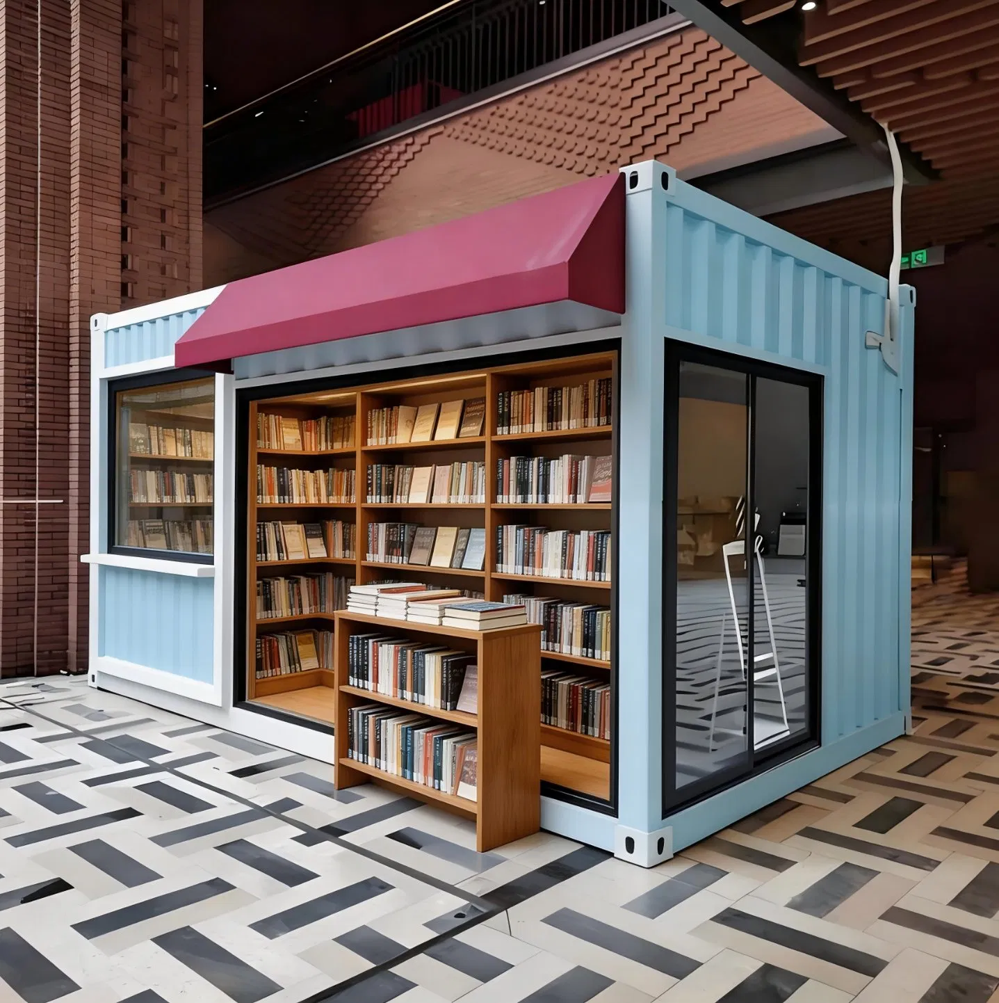 Prefabricated House Steel Structure Moveable Modular House for Street Cafe Mobile Shop