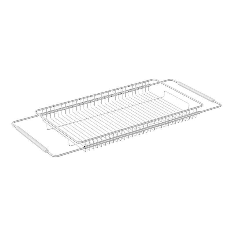 Expandable Dish Drainers Stainless Steel Drying Rack Space-Saving Kitchen Dish Drainers