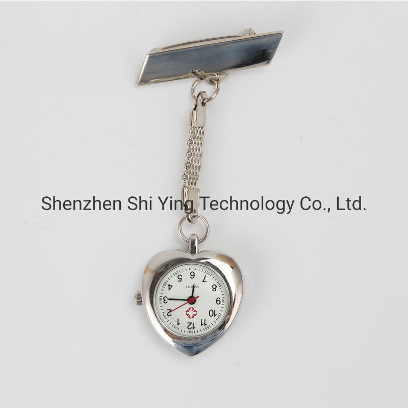 Custom Medical Gift Waterproof Heart Nurse Fob Watches with Japan Quartz Movement