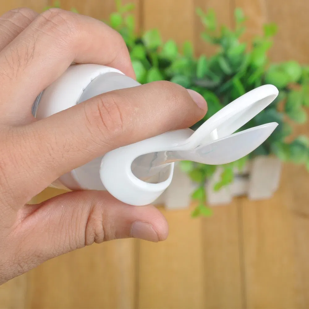 Silicone Baby Squeeze Feeding Bottle 3 Floz Portable Baby Feeder with Spoon and Cap