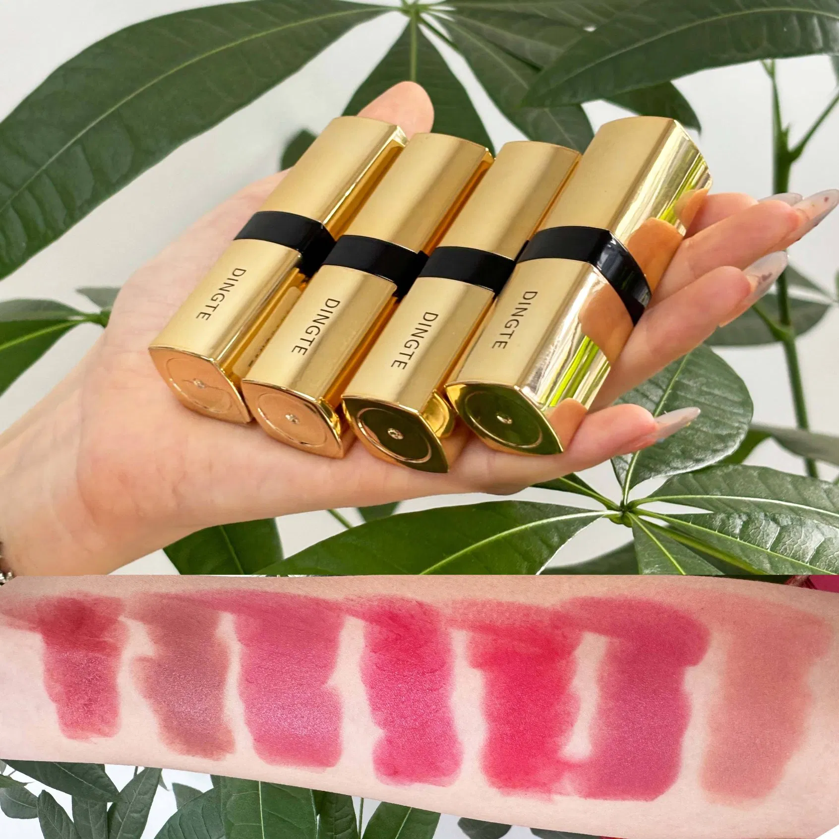 Private Label Vegan Herbal Smooth Cover Lip Lines Matte Multi Color Velvet Lipstick Lip Makeup Cosmetics