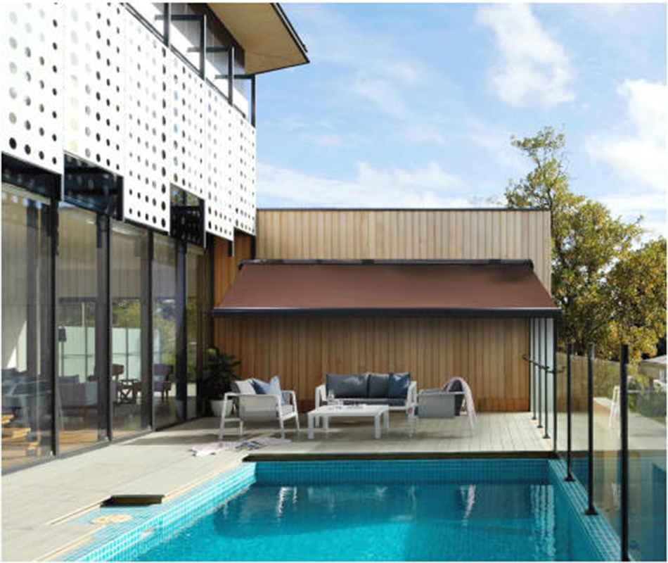 Outdoor Aluminum Alloy Retractable Awning with Remote Control