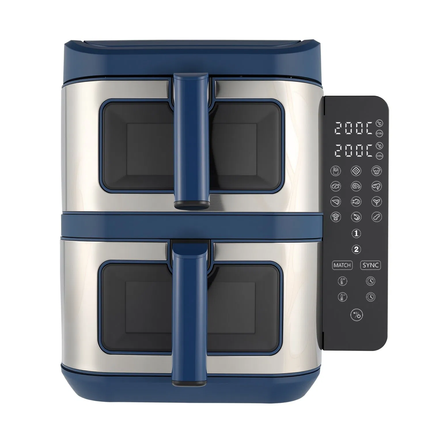 Foldable Screenair Fryer Kitchen Electronics 11L Visible Window with Metal Air Fryer