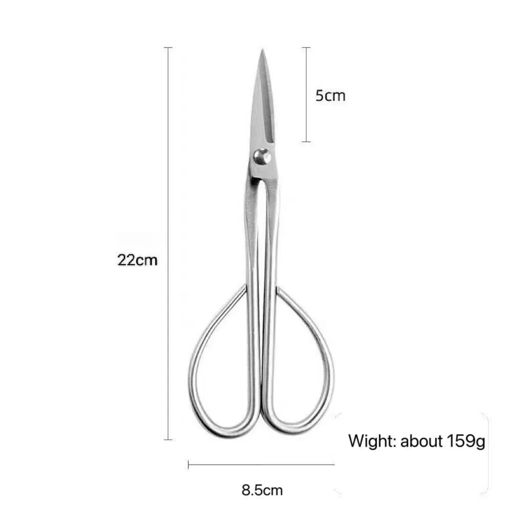 Factory Direct Sale Stainless Steel Bonsai Scissors Shear Small Branch Cutter Pruning Tool for Potted Plants Gardening Scissors