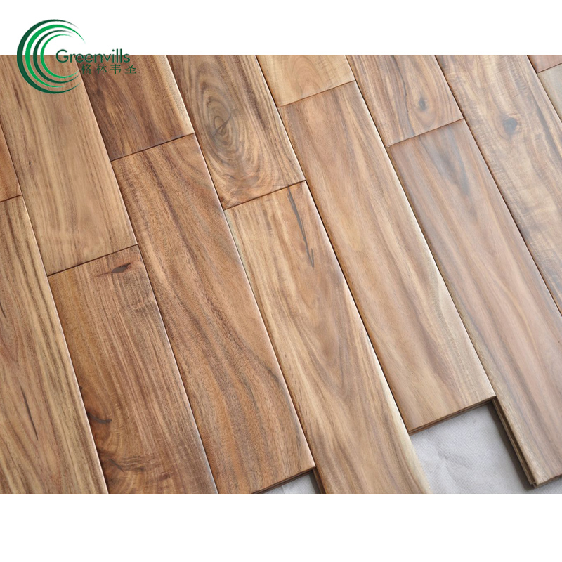 Natural Solid Acacia Hardwood Flooring/Solid Wood Flooring with CE