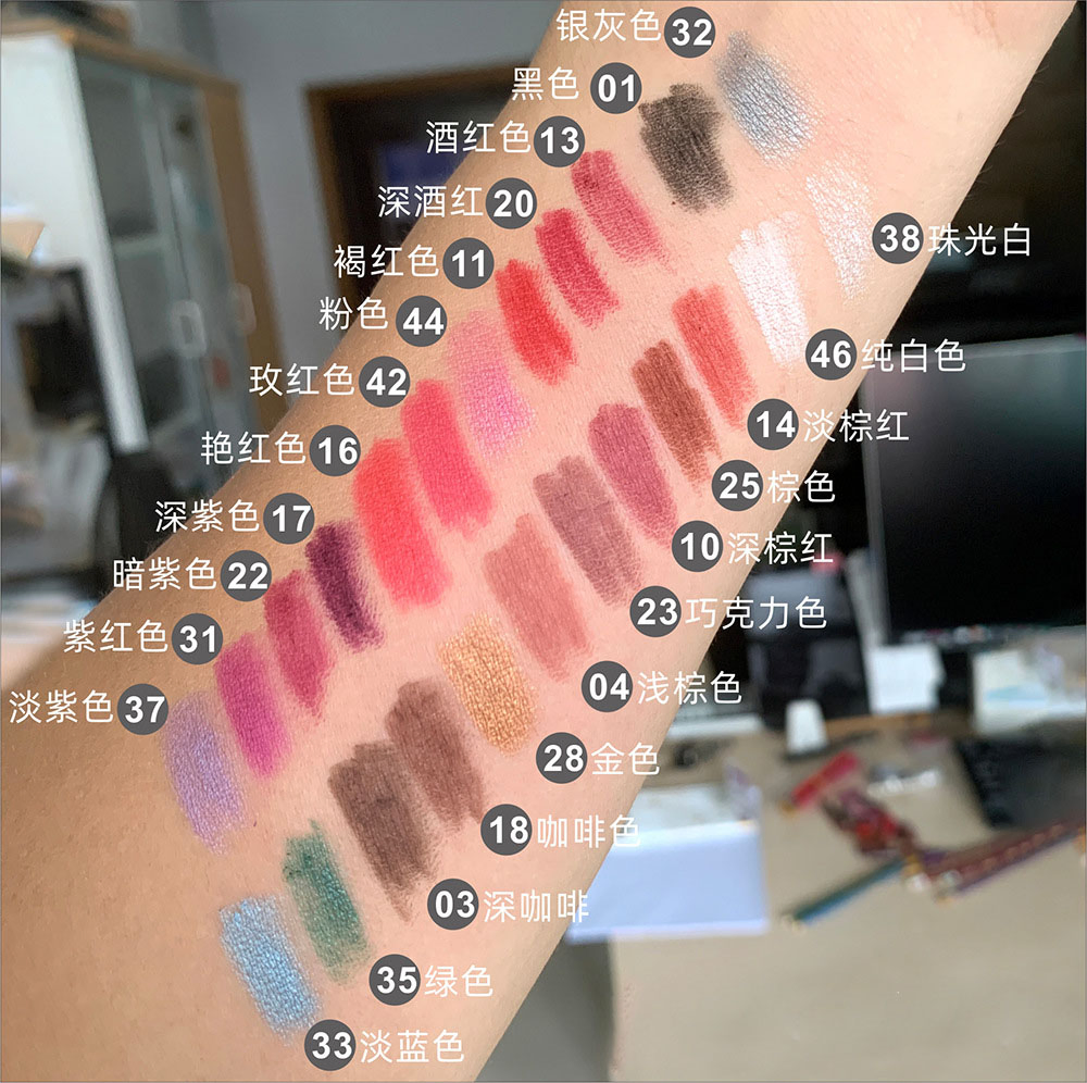 Eyeliner Eyebrow Pencil Black Brown Anti Sweat Eye Pencil