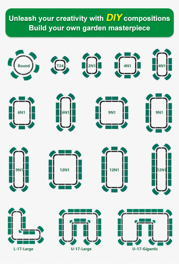 Горшок металлический оцинкованный модульный 20 см для овощей