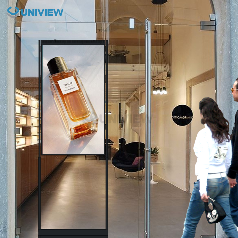 55-дюймовый полууличный светодиодный дисплей для витрин
