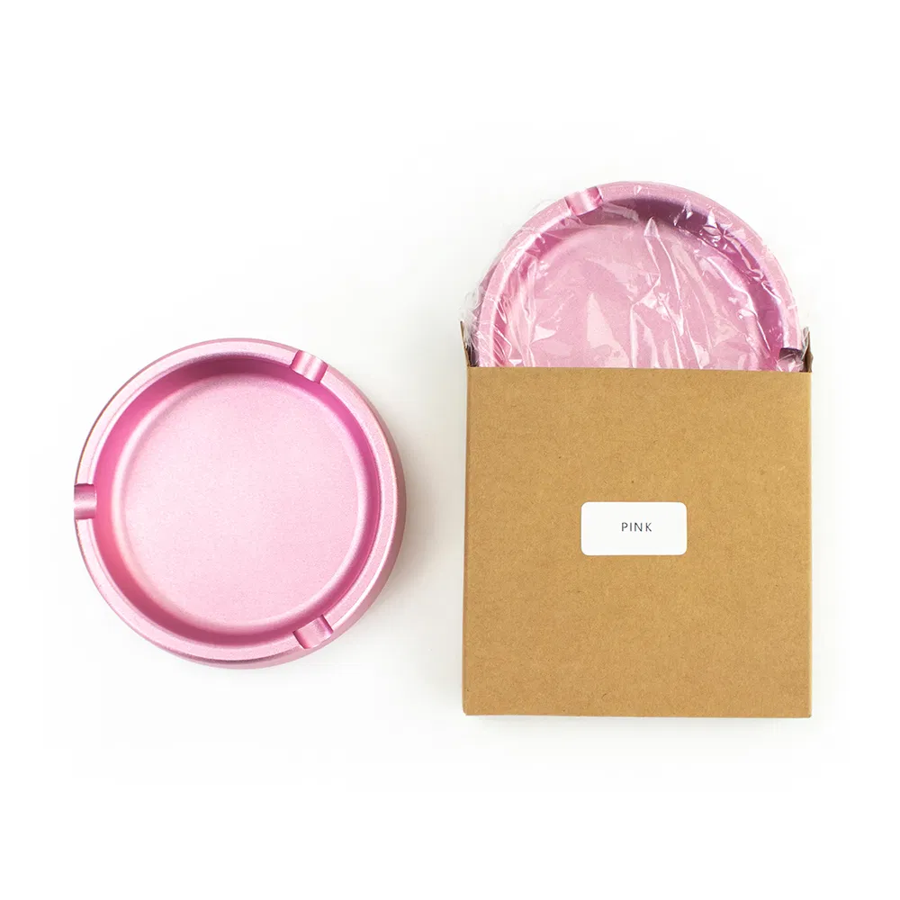 Custom Logo Aluminum Alloy Pipe Ashtray Perfect for Smoking Enthusiasts