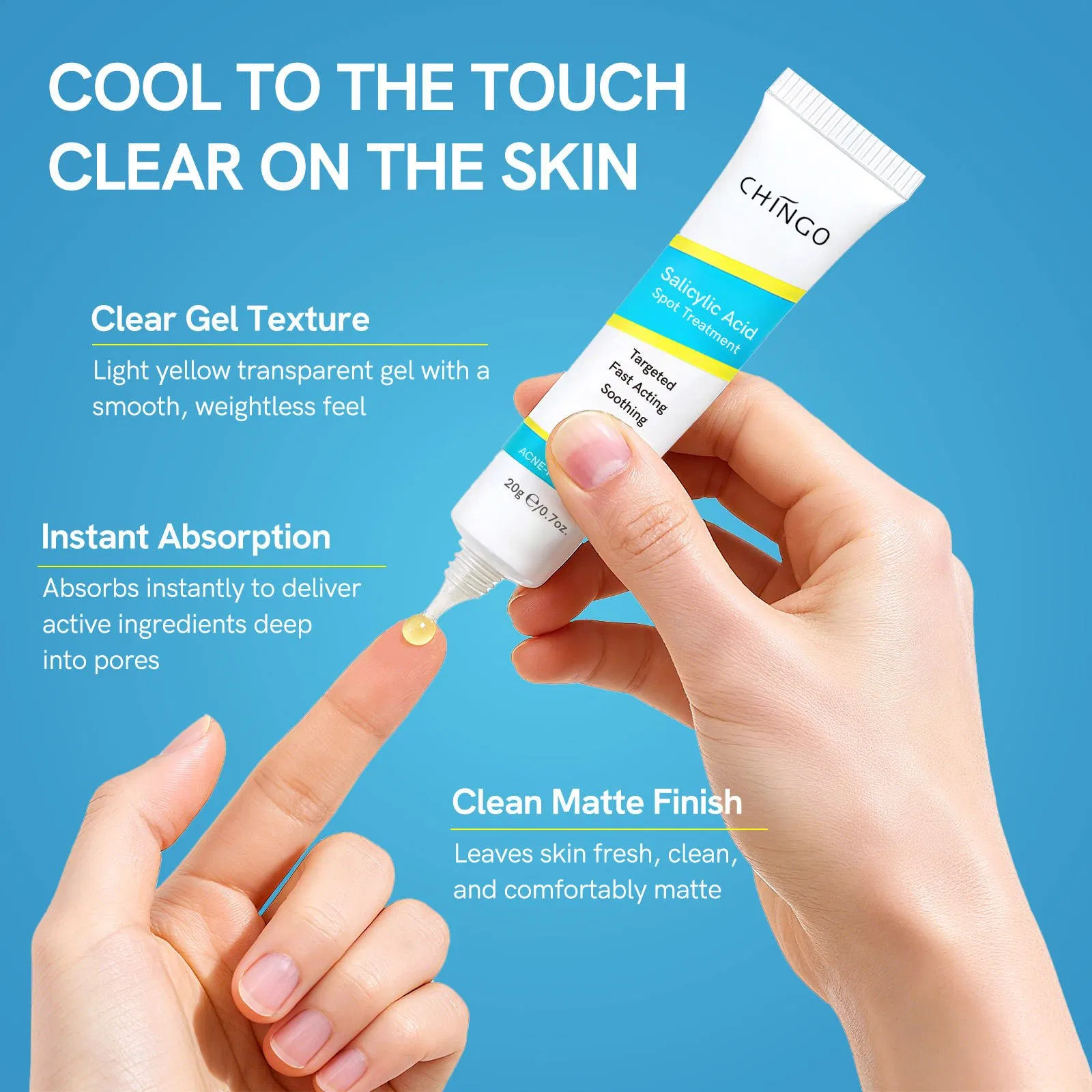 Salicylic Acid Spot Treatment Cream No Irritation Soothing Ance Removal Cream