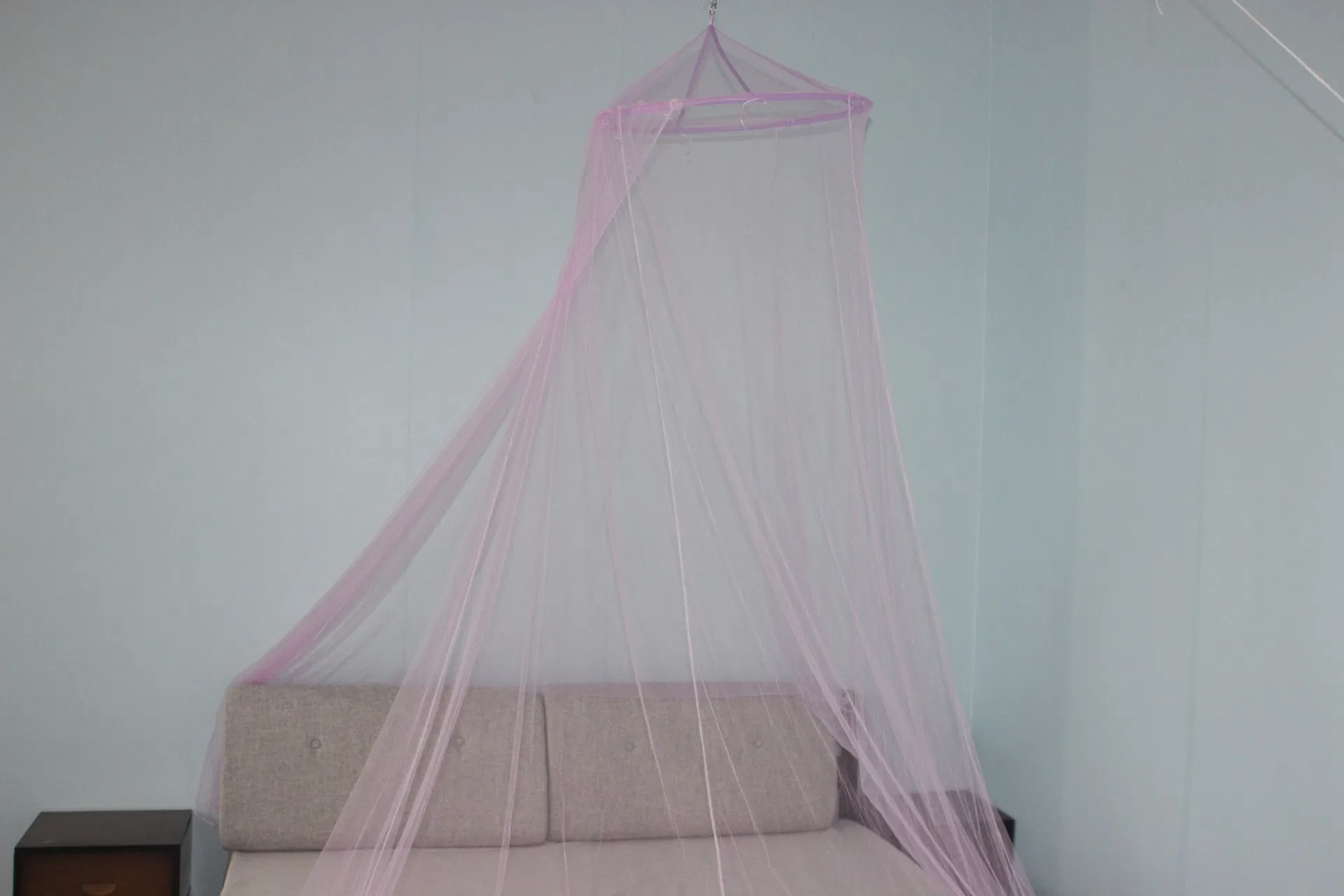 Hot Sell Polyester Pop up Foldable Round Hoop Mosquito Net for Bed