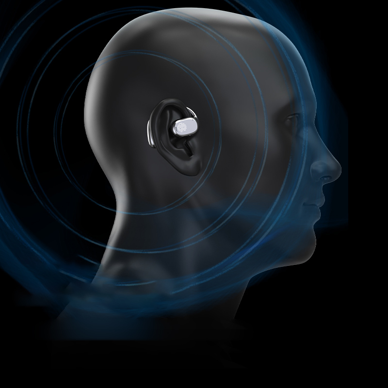 Gt280 Tws Wireless Earphones Sports Running Bone Conduction Bt Headset Hanging Ear Type Charging Compartment Digital Display Earbuds