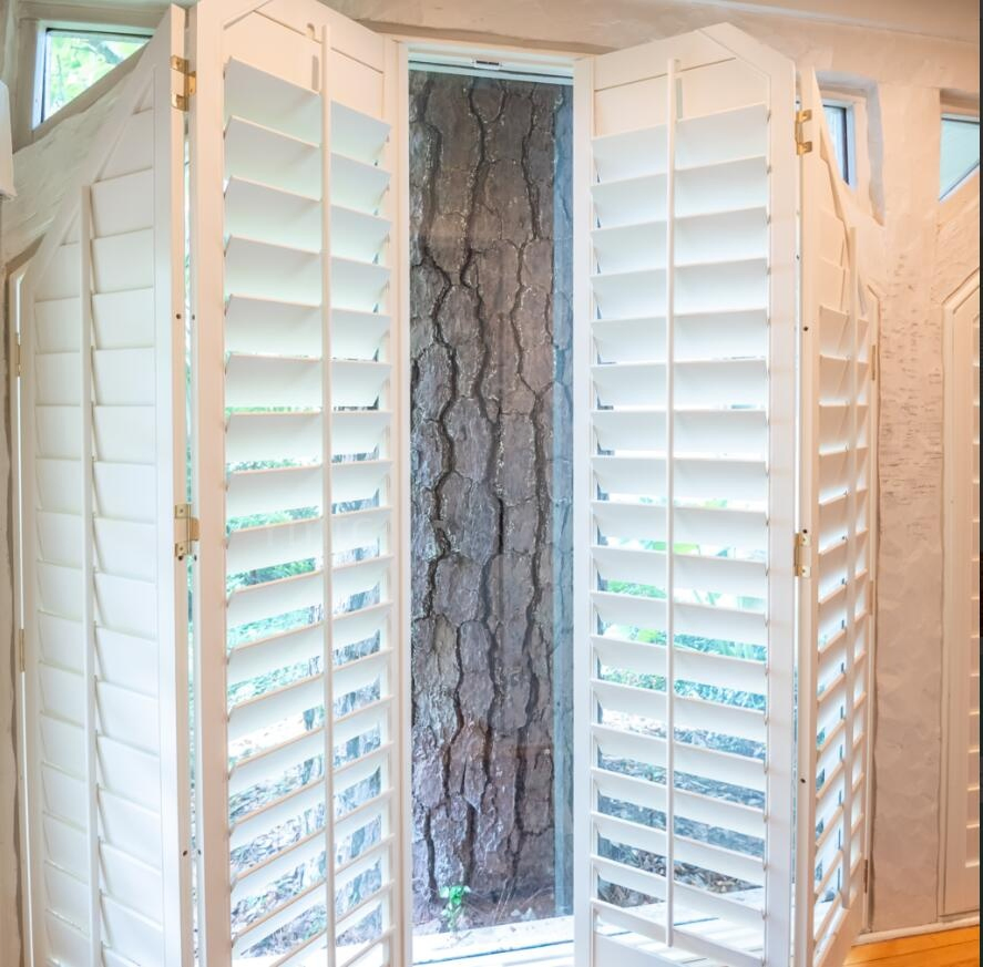 Hot Selling Custom Full Hieght Wood Window Shutter PVC Plantation Shutter