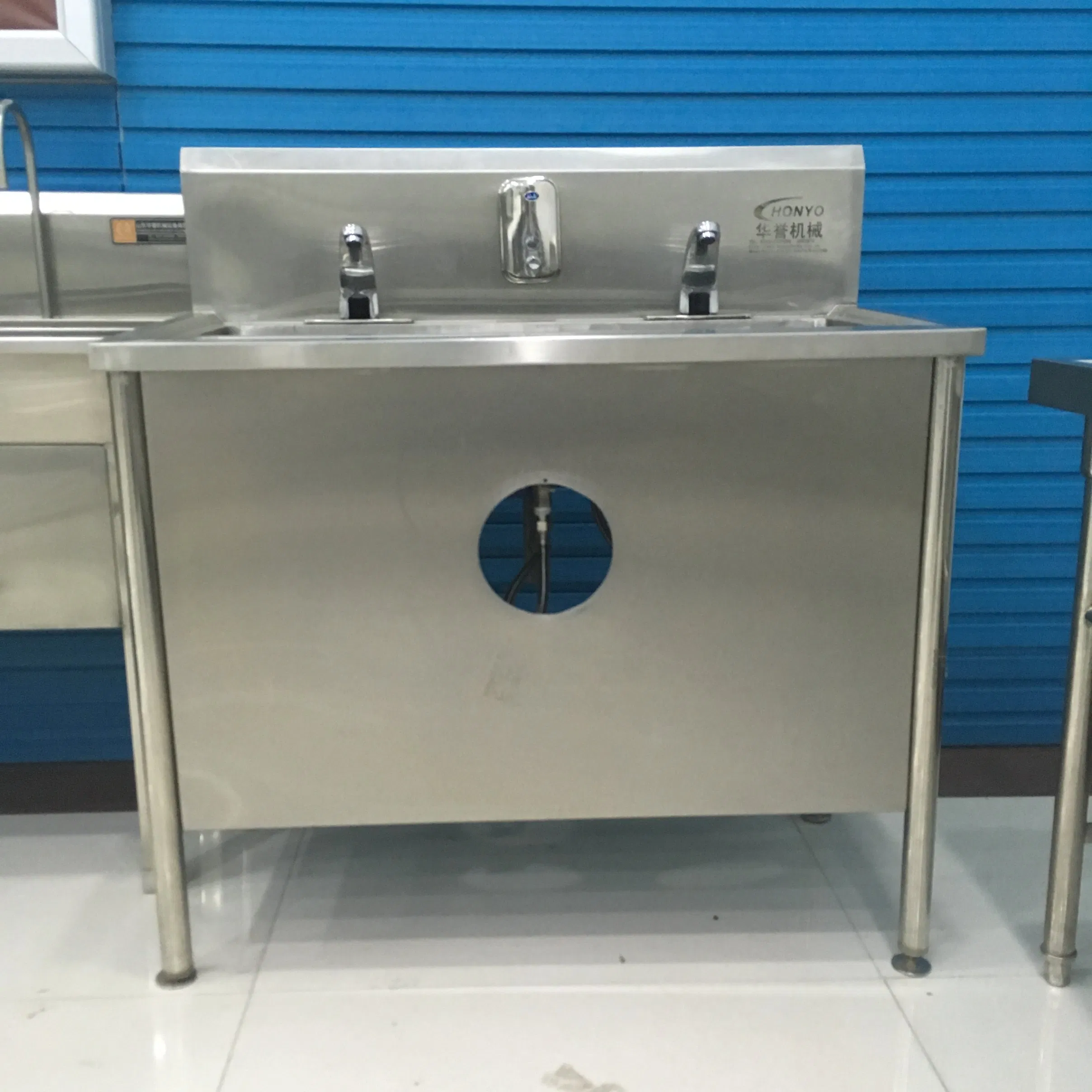 Smart Automatic Hygienic Slaughterhouse Stainless Steel Sink Sensor Faucet