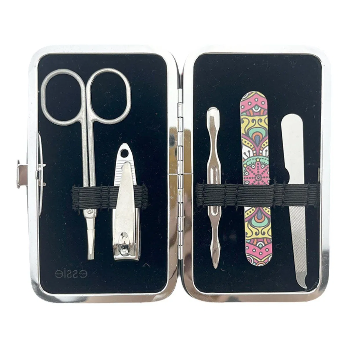 Stainless Steel Nail Cutter Kit Nail Clipper Manicure Pedicure Set for Travel Portable