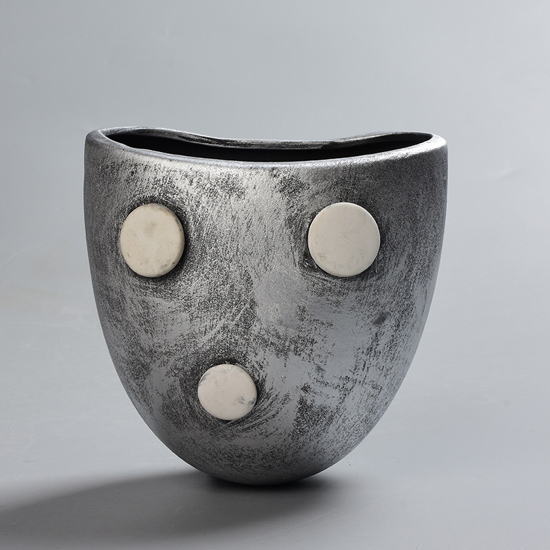 Горшок керамический настенный парижский стиль плетеные ручки