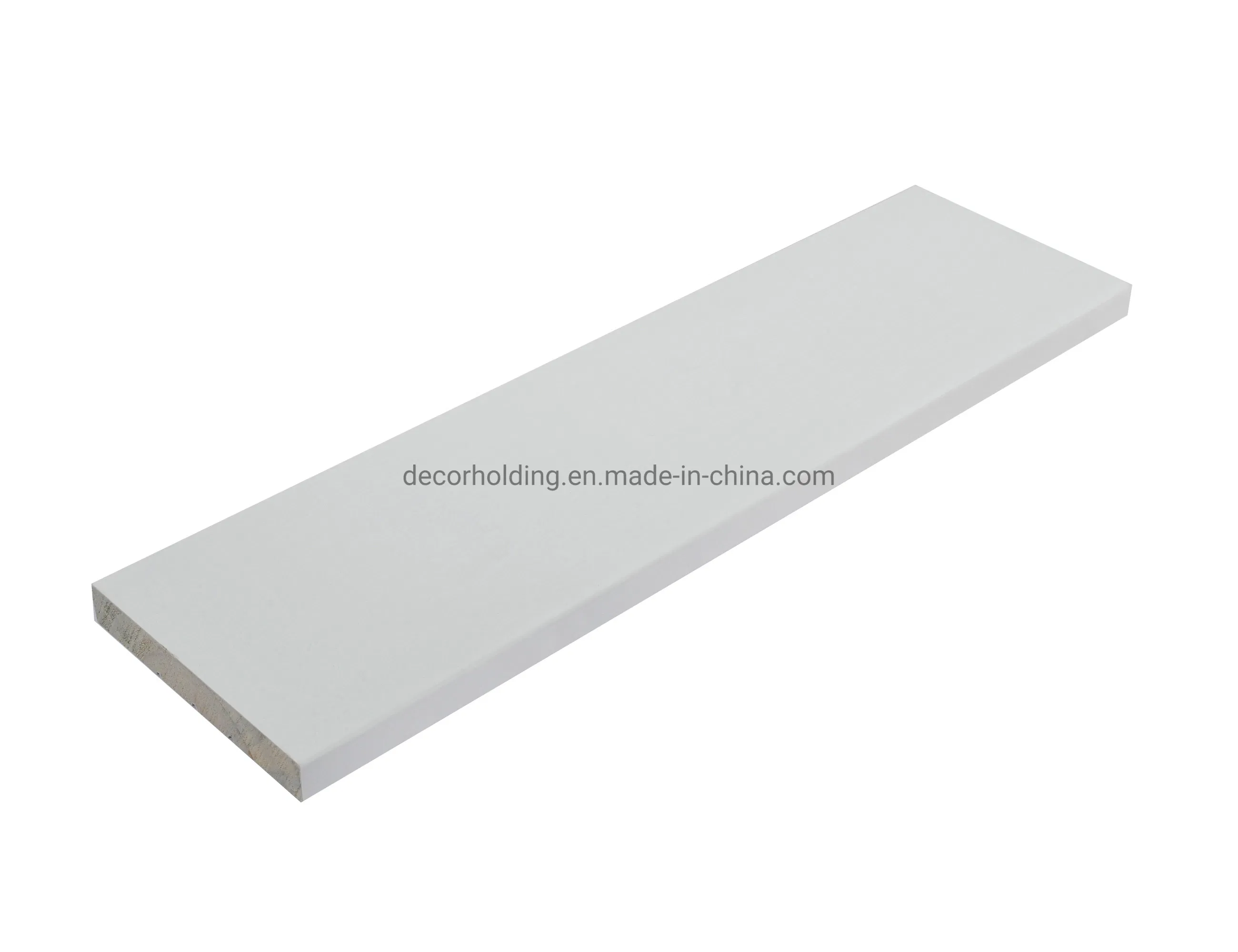Gesso Coat Solid Pine White Wood Baseboard Skirting White Primed