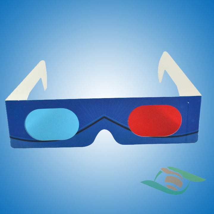 Factory Wholesale Custom 3D Anaglyph Red Cyan Cardboard CE Glasses