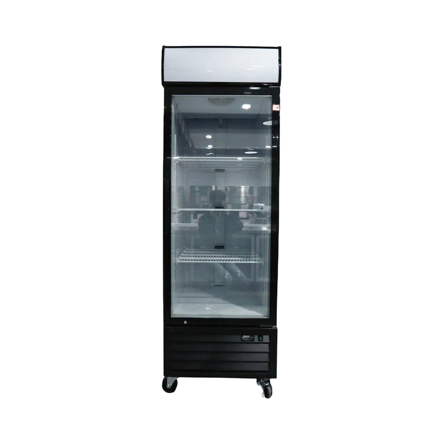 New Design Air Cooling Upright Glass Door Vertical Refrigerator Display Showcase Freezer