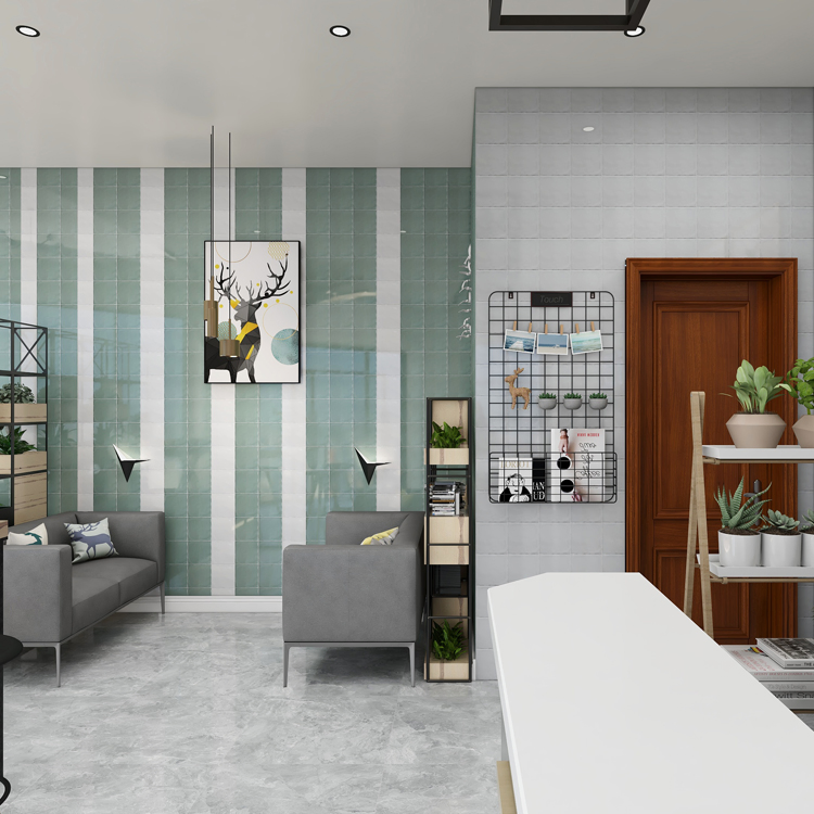 Stock Clearance Kitchen Bathroom 8"X8" Matt Surface White Color Subway Ceramic Wall Tiles